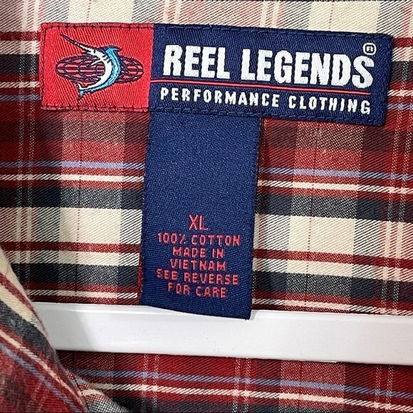 Reel Legends Performance Western Shirt Cotton Button Down Rodeo Cowboy Size XL - Picture 2 of 15